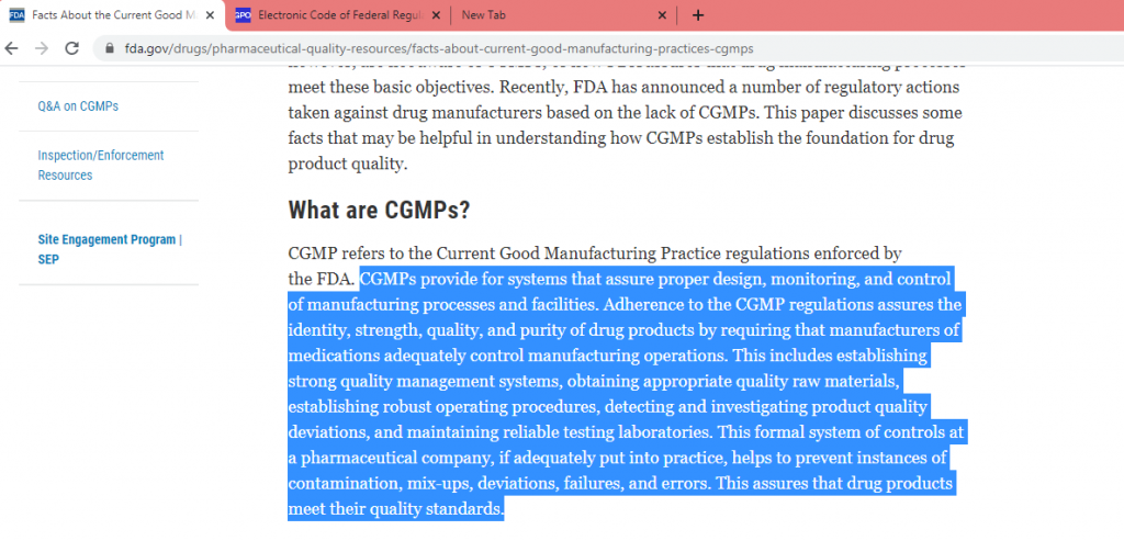 definition of GMP