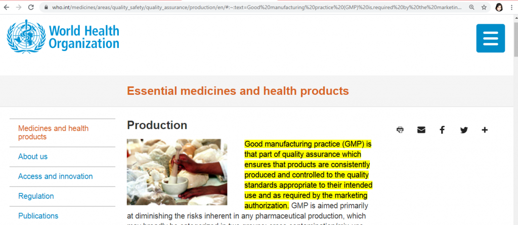 definition of GMP